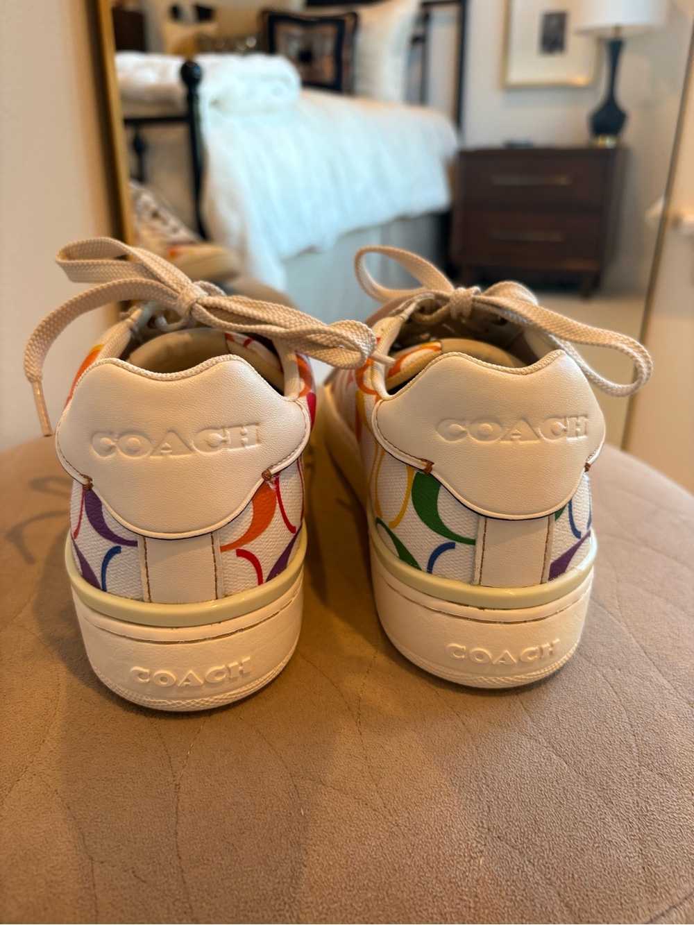 Coach Multicolor Signature C Low-Top Sneakers in White 🌈 - Picture 6 of 10